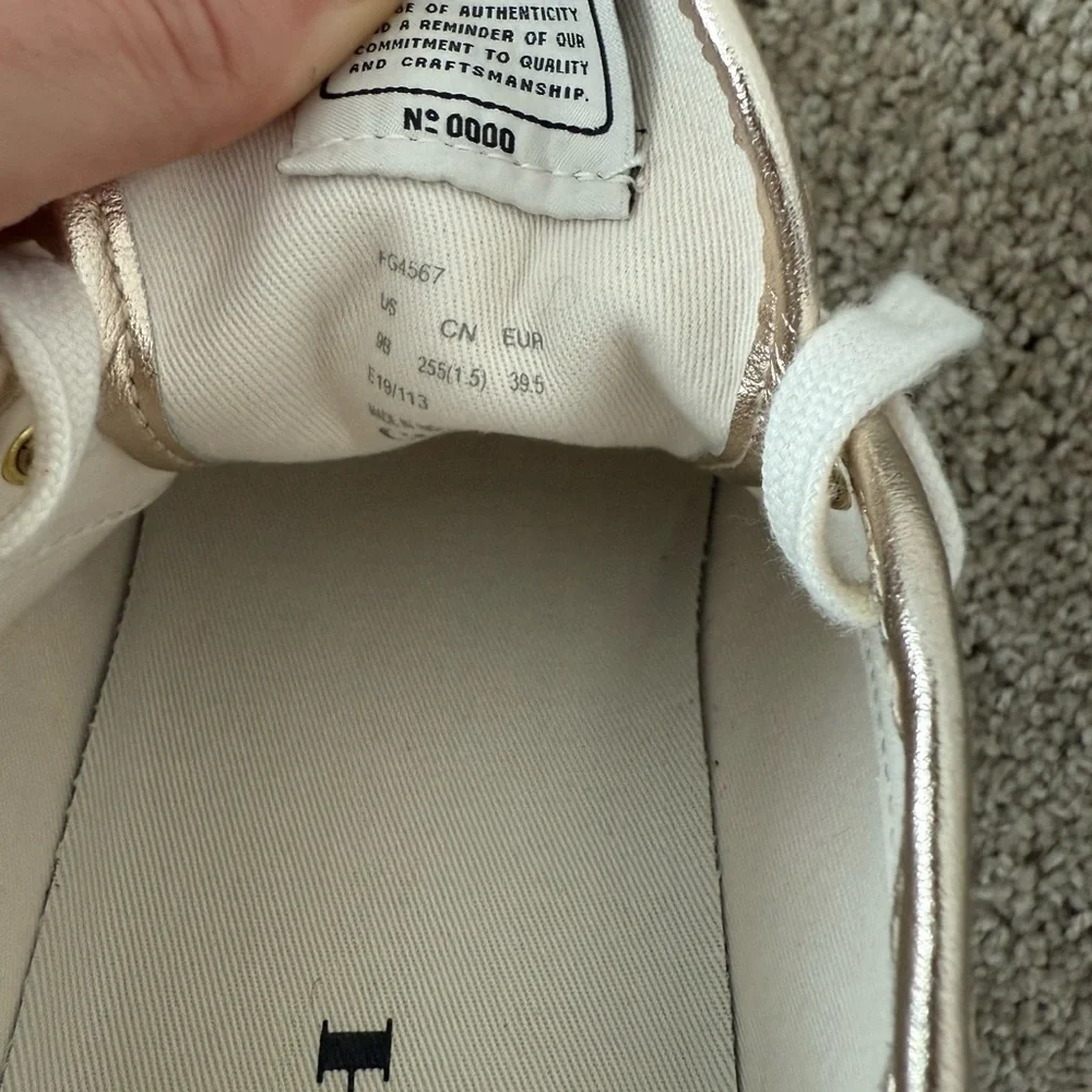 Coach Metallic Leather Sneakers